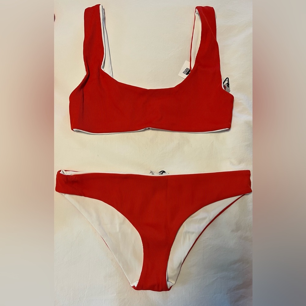 Prince x Solid & Striped Reversible Bikini (L/XL)